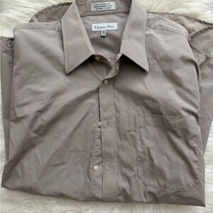 Dior Men's Beige Dress Shirt
